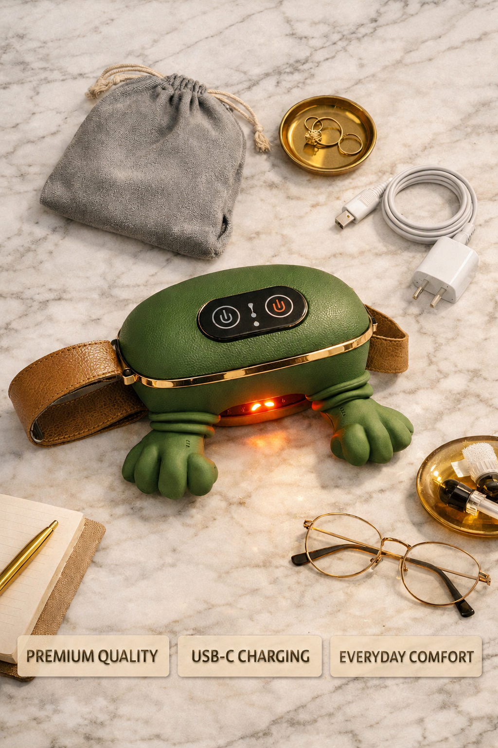 Neck & Shoulder Massager – Rechargeable Kneading with Heat Therapy