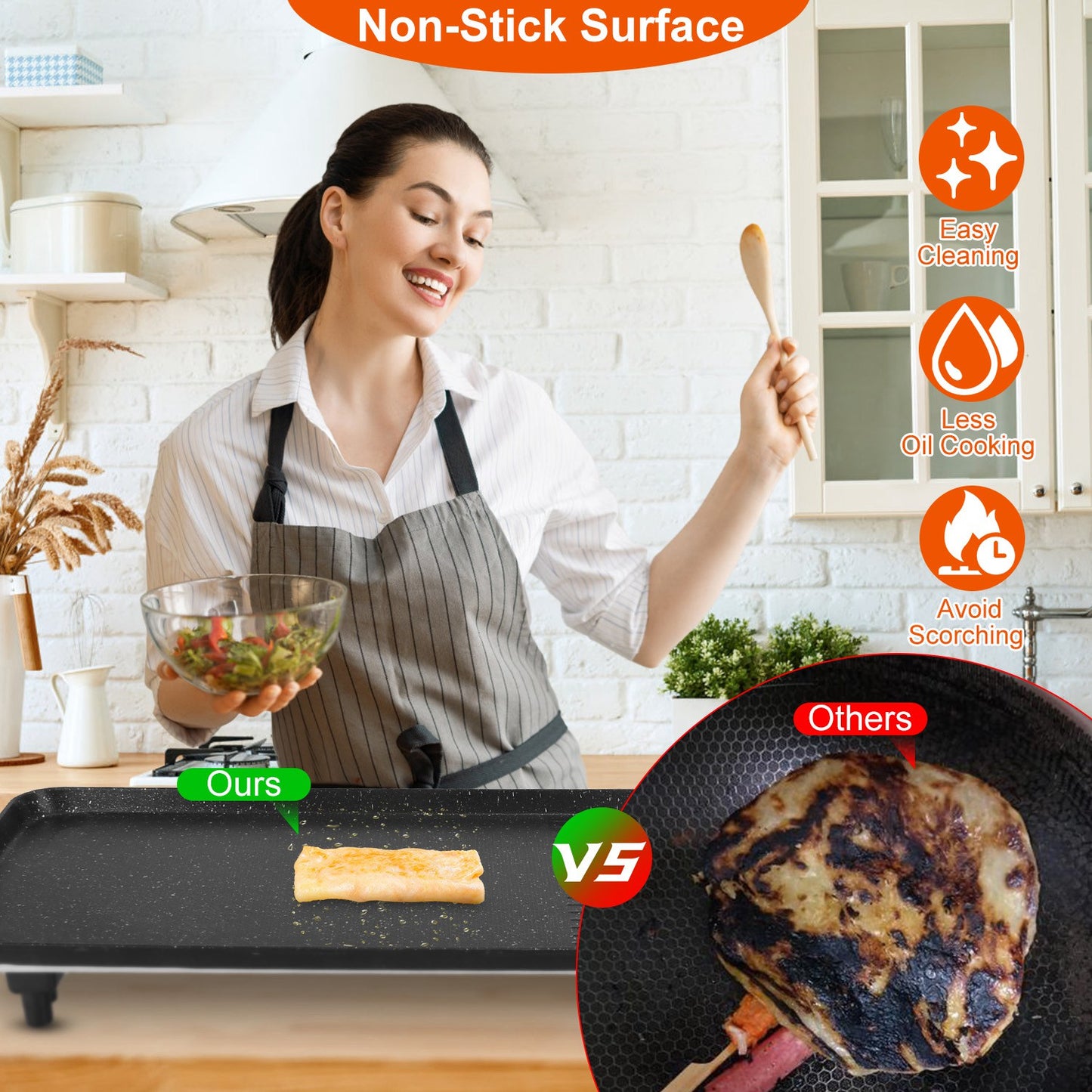 Electric BBQ Grill Griddle